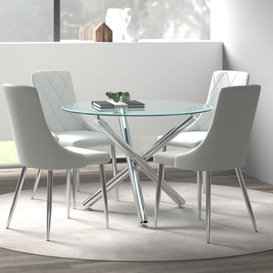 Solara and Devo 5pc Dining Set - stylish chairs for any table | Image 1 | InSTYLE Home & Rugs