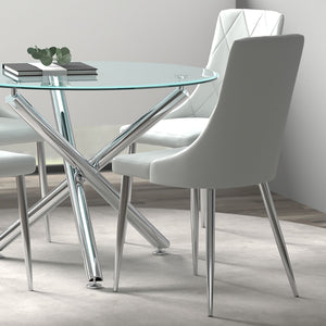 Solara/Devo 5pc Dining Set - elegant seating for dining areas | Image 10 | InSTYLE Home & Rugs