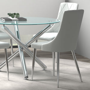 Solara and Devo 5pc Dining Set - elegant seating for dining areas | Image 10 | InSTYLE Home & Rugs