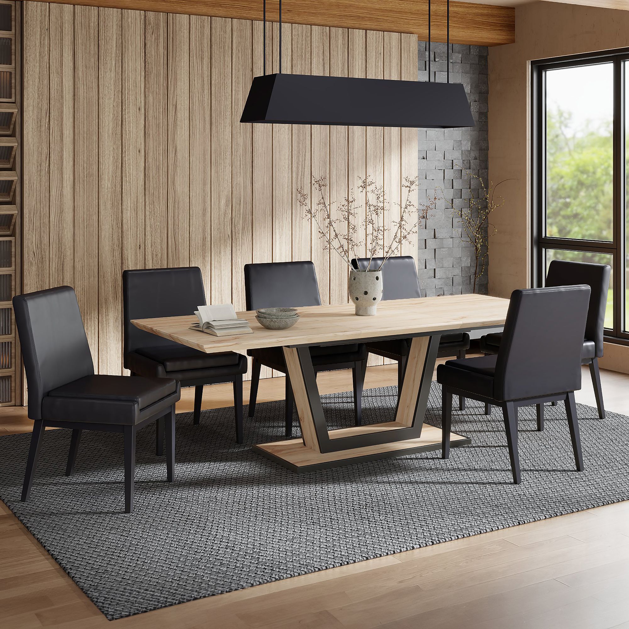 Forna/Cortez 7pc Dining Set - elegant seating for dining areas | Image 1 | InSTYLE Home & Rugs