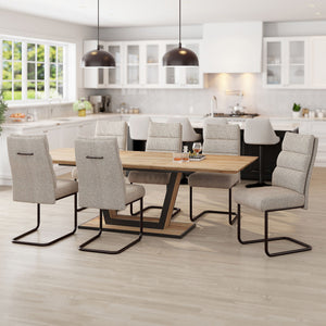 Forna and Brodi 7pc Dining Set - stylish chairs for any table | Image 1 | InSTYLE Home & Rugs