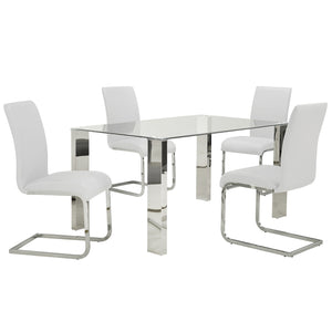 Frankfurt/Maxim 5pc Dining Set - elegant seating for dining areas | Image 1 | InSTYLE Home & Rugs