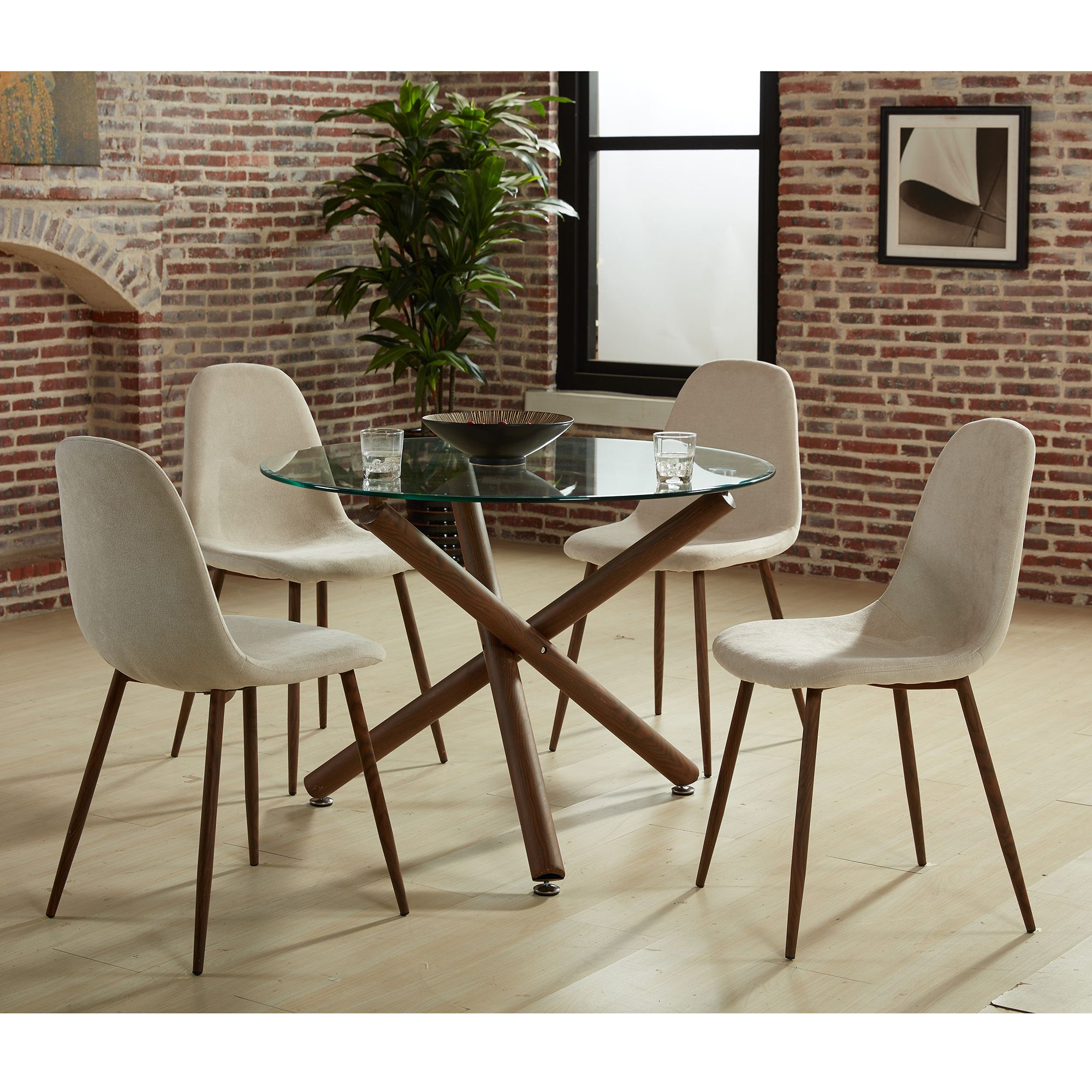 Rocca and Lyna 5pc Dining Set - elegant seating for dining areas | Image 1 | InSTYLE Home & Rugs