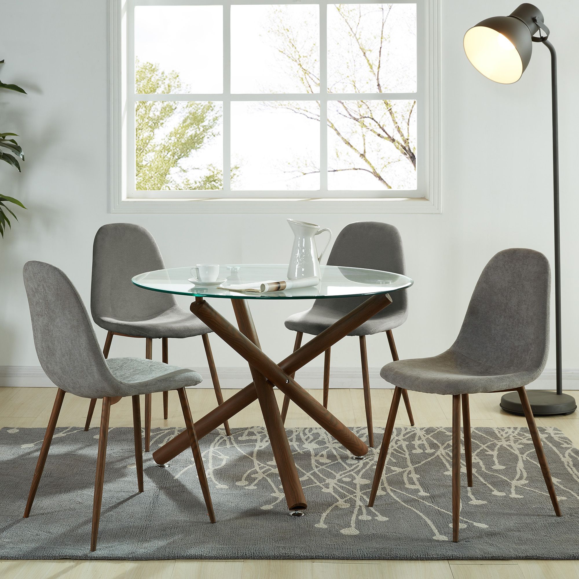 Rocca and Lyna 5pc Dining Set - comfortable dining experience | Image 1 | InSTYLE Home & Rugs