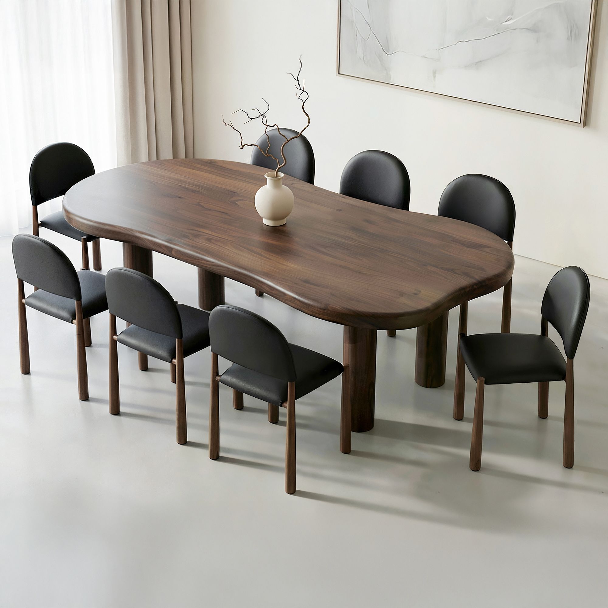 Zaloa and Auggie 9pc Dining Set - stylish chairs for any table | Image 1 | InSTYLE Home & Rugs
