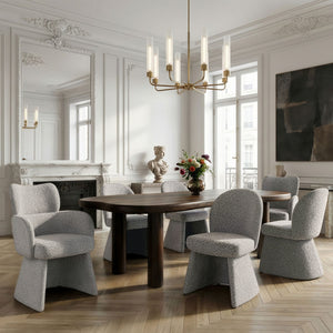 Zaloa and Noelle and Titani 7pc Dining Set - elegant seating for dining areas | Image 1 | InSTYLE Home & Rugs