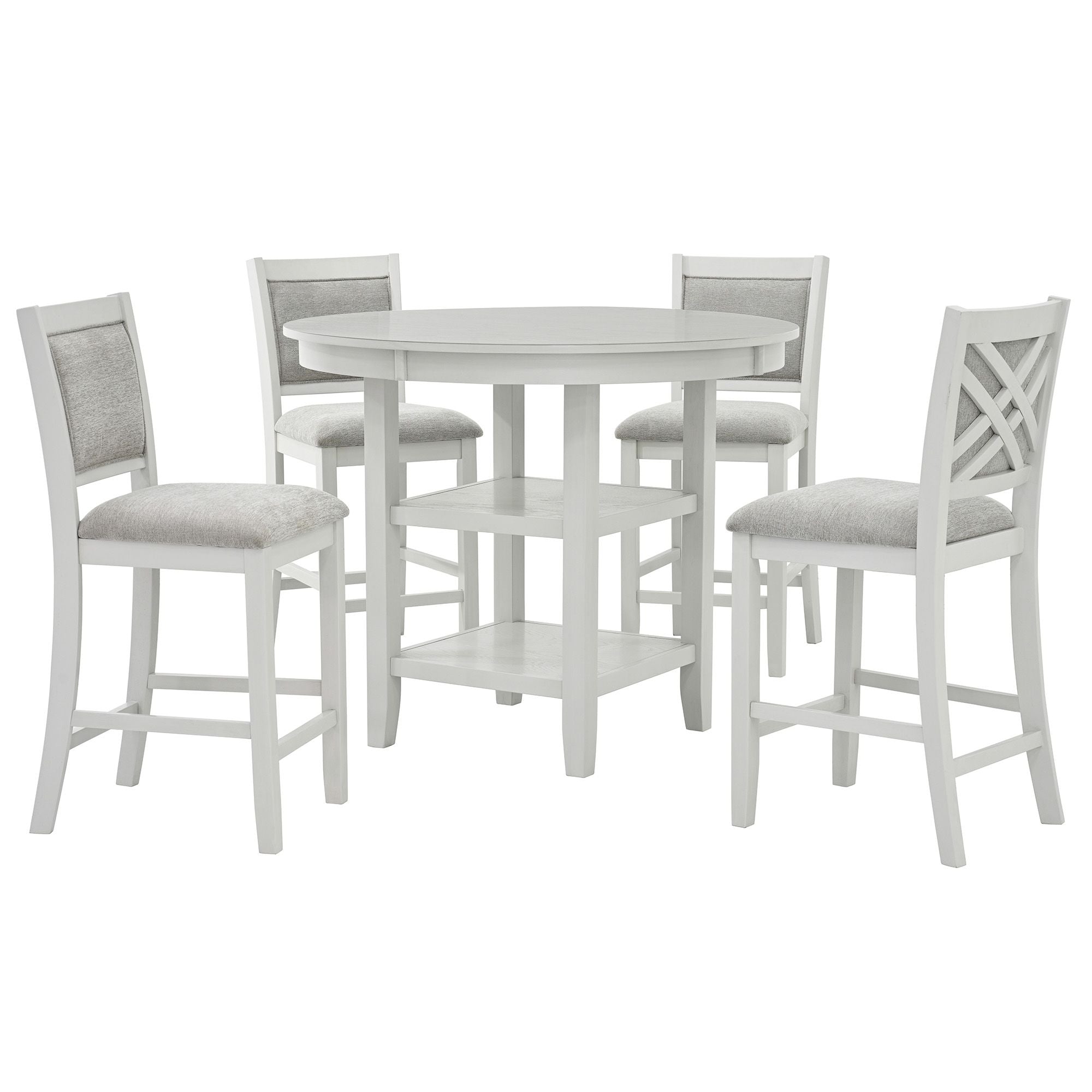 Samuel 5pc Pub set - modern dining set for stylish and functional dining room | Image 1 | InSTYLE Home & Rugs