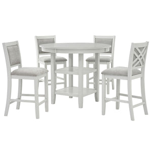 Samuel 5pc Pub Set - modern dining set for stylish and functional dining room | Image 1 | InSTYLE Home & Rugs