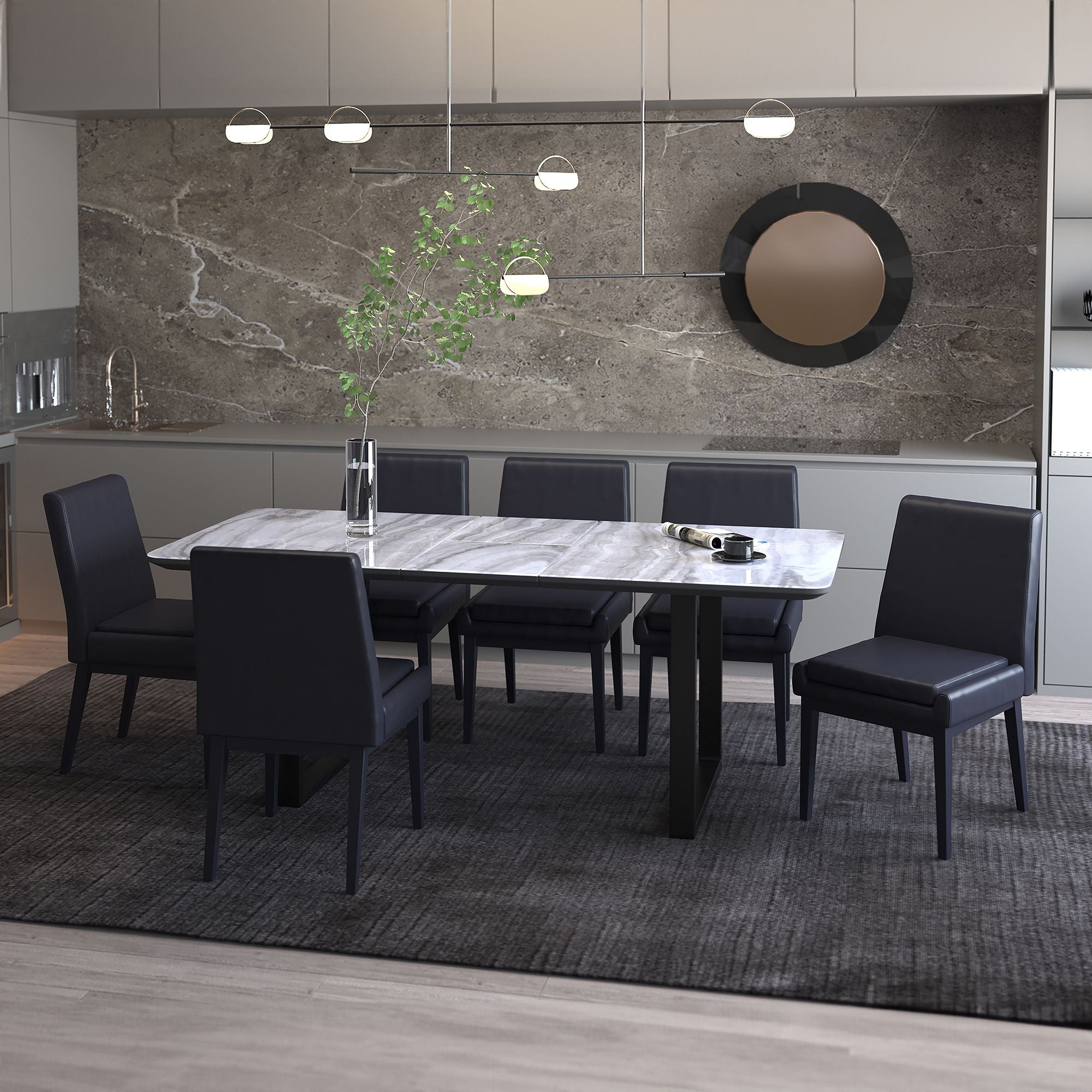 Gavin/Cortez 7pc Dining Set - comfortable dining experience | Image 1 | InSTYLE Home & Rugs