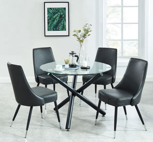 Suzette and Silvano 5pc Dining Set - stylish chairs for any table | Image 1 | InSTYLE Home & Rugs