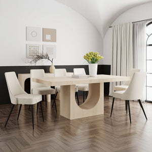 Aurelia and Koda 7pc Dining Set - comfortable dining experience | Image 1 | InSTYLE Home & Rugs