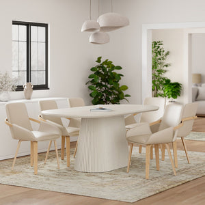 Tovas and Caspian 7pc Dining Set - elegant seating for dining areas | Image 15 | InSTYLE Home & Rugs