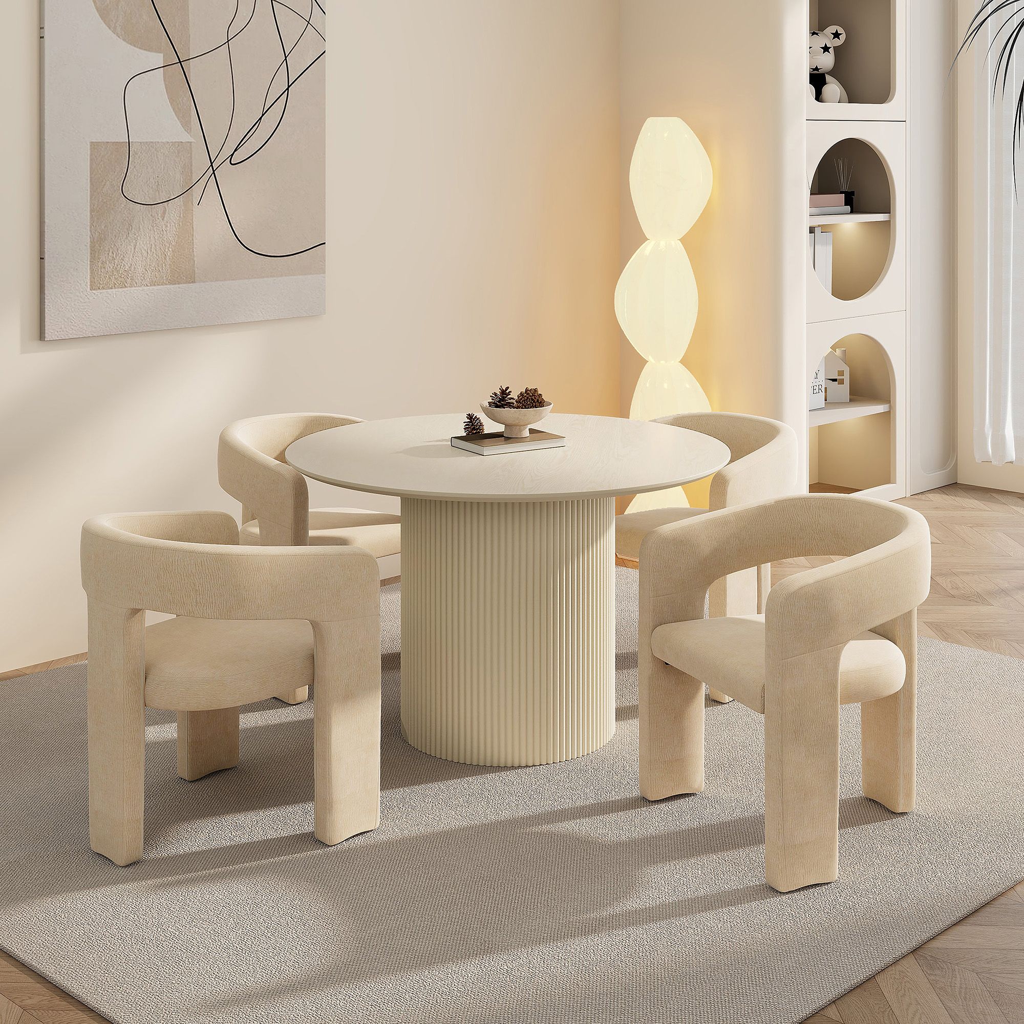 Tovas and Amara 5pc Dining Set - stylish chairs for any table | Image 1 | InSTYLE Home & Rugs