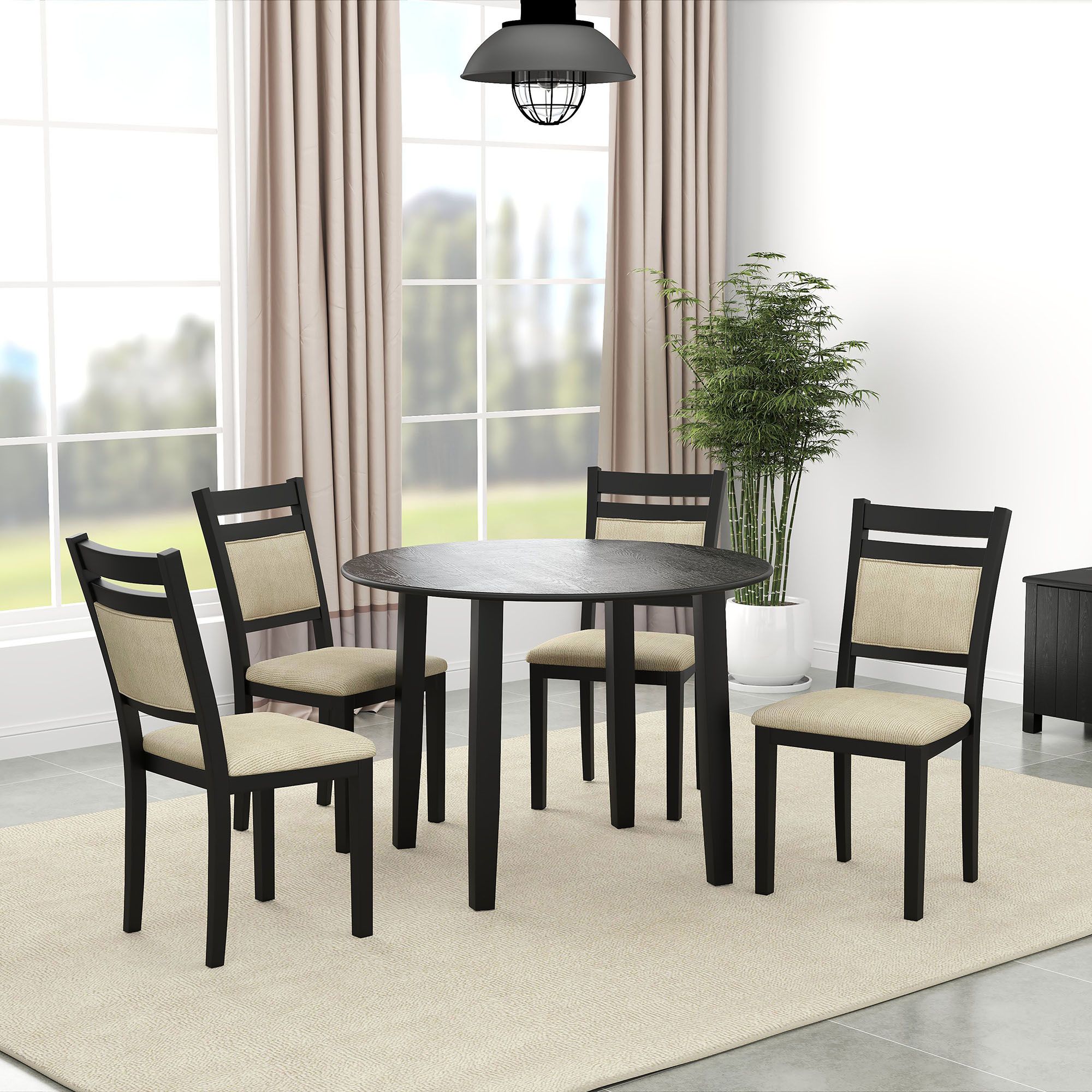 Conrad 5pc Dining Set - elegant seating for dining areas | Image 1 | InSTYLE Home & Rugs