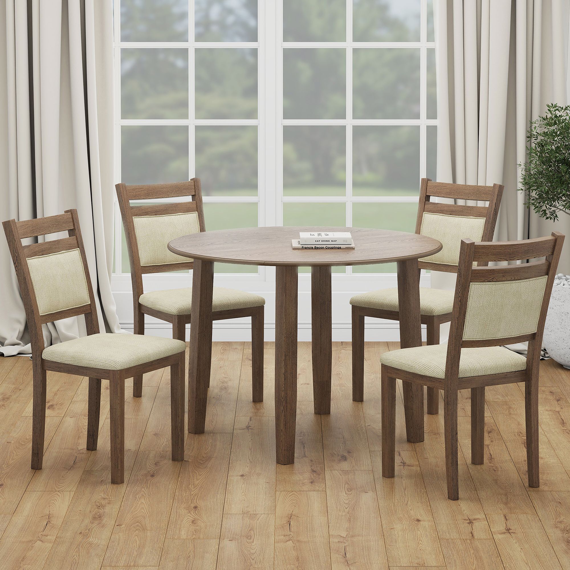 Conrad 5pc Dining Set - stylish chairs for any table | Image 1 | InSTYLE Home & Rugs