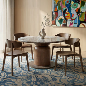 Martina and Khari 5pc Dining Set - stylish chairs for any table | Image 1 | InSTYLE Home & Rugs
