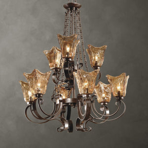 Vetraio, 9 Lt Chandelier - luxurious chandeliers for homes | Image 2 | InSTYLE Home & Rugs