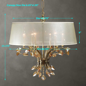 Alenya, 6 Lt Chandelier - luxurious chandeliers for homes | Image 5 | InSTYLE Home & Rugs