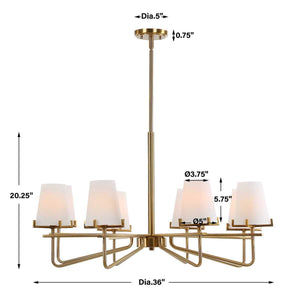 Lassen, 8 Lt Chandelier - luxurious chandeliers for homes | Image 19 | InSTYLE Home & Rugs