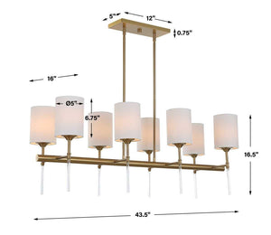 Awyr, 8 Lt Chandelier - elegant chandeliers for interiors | Image 10 | InSTYLE Home & Rugs