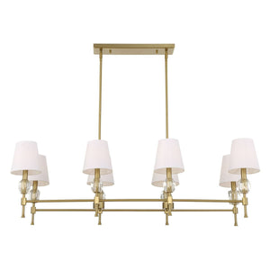 Arques 8 Lt Linear Chandelier - stylish lighting for any room | Image 4 | InSTYLE Home & Rugs