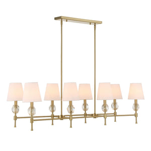 Arques 8 Lt Linear Chandelier - stylish lighting for any room | Image 6 | InSTYLE Home & Rugs