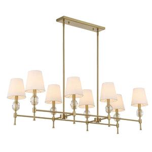 Arques 8 Lt Linear Chandelier - stylish lighting for any room | Image 3 | InSTYLE Home & Rugs
