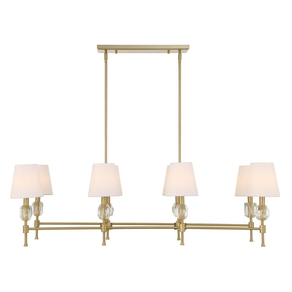 Arques 8 Lt Linear Chandelier - stylish lighting for any room | Image 2 | InSTYLE Home & Rugs