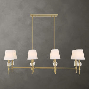 Arques 8 Lt Linear Chandelier - stylish lighting for any room | Image 1 | InSTYLE Home & Rugs