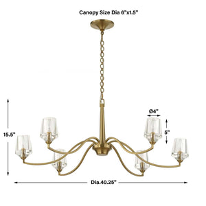 Barcelona, 6 Lt Chandelier - stylish lighting for any room | Image 16 | InSTYLE Home & Rugs