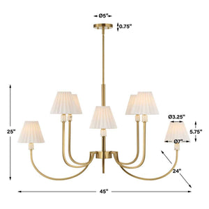 Poppins, 8 Lt Chandelier - luxurious chandeliers for homes | Image 14 | InSTYLE Home & Rugs