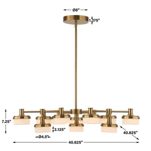 Wedge, 12 Lt LED Chandelier - stylish lighting for any room | Image 15 | InSTYLE Home & Rugs