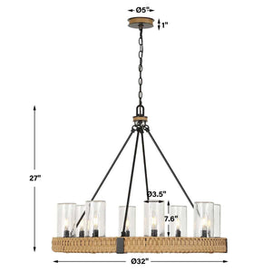 Palm Royal, 8 Lt Indoor-Outdoor Chandelier - energy-efficient and stylish designs | Image 10 | InSTYLE Home & Rugs