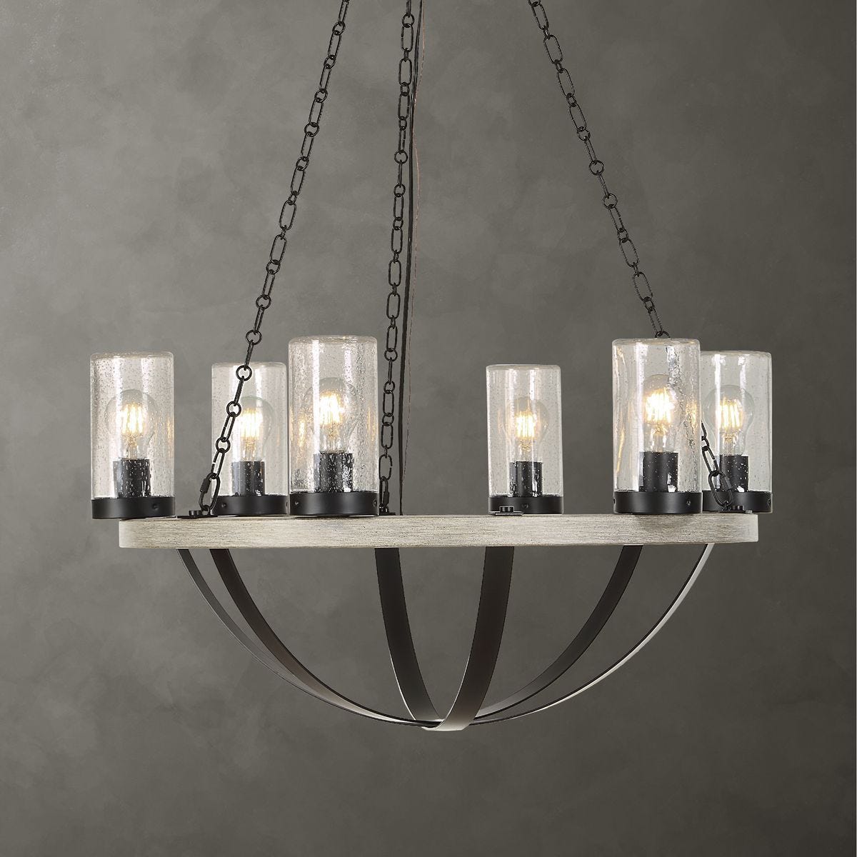 Edgecomb, 6 Lt Indoor-Outdoor Chandelier - stylish lighting for any room | Image 1 | InSTYLE Home & Rugs