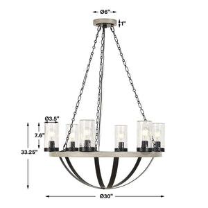 Edgecomb, 6 Lt Indoor-Outdoor Chandelier - stylish lighting for any room | Image 9 | InSTYLE Home & Rugs