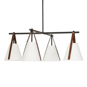 Reins, 4 Lt Chandelier - luxurious chandeliers for homes | Image 3 | InSTYLE Home & Rugs