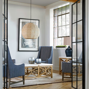 Seagrass Dome, 1 Lt Pendant - chic pendant lights for modern homes | Image 8 | InSTYLE Home & Rugs
