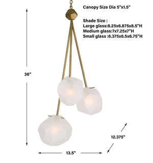 Geodesic, 3 Lt Pendant - wide variety of lighting fixtures for every room | Image 9 | InSTYLE Home & Rugs