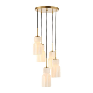 Vanier, 5 Lt Cluster Pendant - stylish pendant lights for interiors | Image 4 | InSTYLE Home & Rugs