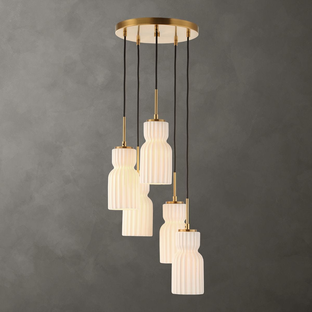 Vanier, 5 Lt Cluster Pendant - stylish pendant lights for interiors | Image 1 | InSTYLE Home & Rugs
