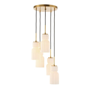 Vanier, 5 Lt Cluster Pendant - stylish pendant lights for interiors | Image 2 | InSTYLE Home & Rugs