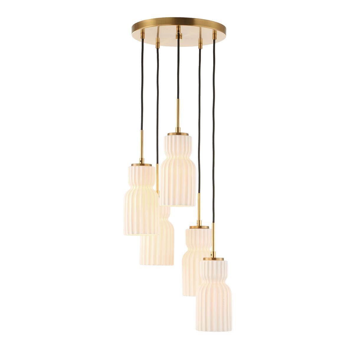 Vanier, 5 Lt Cluster Pendant - stylish pendant lights for interiors | Image 2 | InSTYLE Home & Rugs