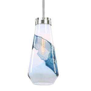 Windswept Blue & White, 1 Lt Mini Pendant - from table lamps to chandeliers and floor lamps | Image 4 | InSTYLE Home & Rugs