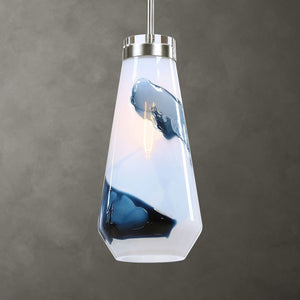Windswept Blue & White, 1 Lt Mini Pendant - from table lamps to chandeliers and floor lamps | Image 9 | InSTYLE Home & Rugs