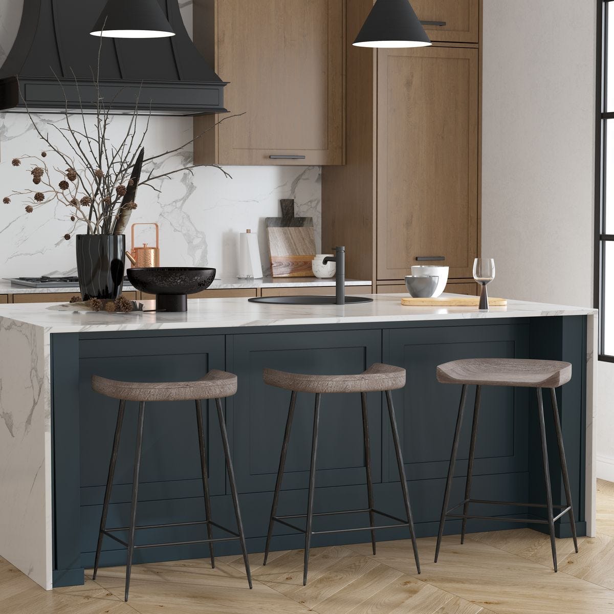 Cordova Counter Stool - sleek stools for kitchen bars | Image 1 | InSTYLE Home & Rugs