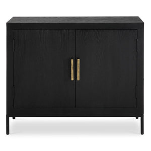 Front Range 2 Door Cabinet, Black - perfect storage for drinks and glassware | Image 2 | InSTYLE Home & Rugs