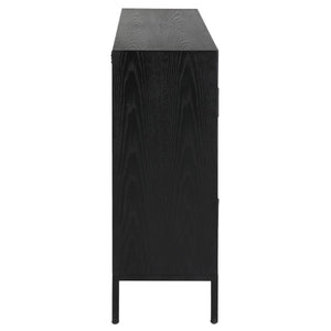 Front Range 2 Door Cabinet, Black - perfect storage for drinks and glassware | Image 5 | InSTYLE Home & Rugs