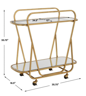 Swain Serving Cart - eye-catching art pieces to enhance your home design | Image 7 | InSTYLE Home & Rugs