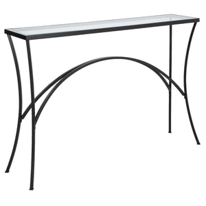 Alayna Console Table, Black - slim tables for entryways | Image 3 | InSTYLE Home & Rugs