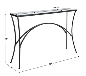 Alayna Console Table, Black - slim tables for entryways | Image 8 | InSTYLE Home & Rugs